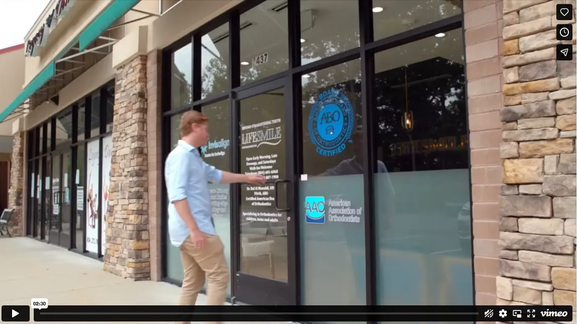 LifeSmile Orthodontics modern office interior - Click to play video